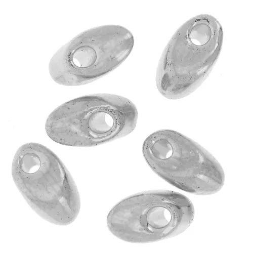 Long Magatama Miyuki 4x7 mm LMA-194 - Palladium Plated x5g