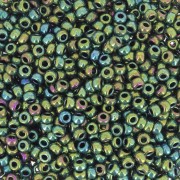 Perline Miyuki 11/0 468 - Malachite Green Iris Metallic x8g