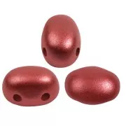 Perle di vetro Samos® par Puca® 7x5 mm - Cherry Metallic Mat x10g