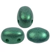 Perles en verre Samos® par Puca® 7x5 mm - Green Forest Metallic Mat x10g