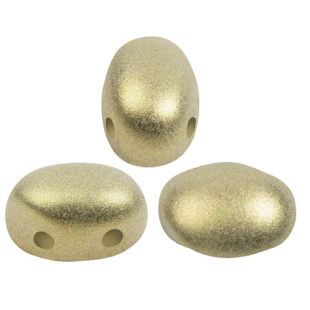 Perle di vetro Samos® by Puca® 7x5 mm - Stardust Beige x10g