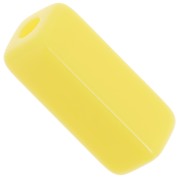 Perle in resina rettangolari 20x8 mm - giallo sole x4