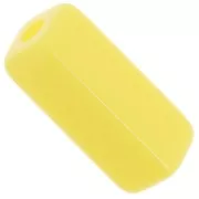 Perle in resina rettangolari 20x8 mm - giallo sole x4