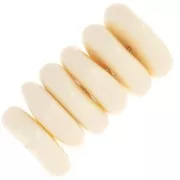 Perle - Perles rondelles irrégulières 13 mm en résine opaque - Ecru x6 Perles rondelles irrégulières 13 mm en résine opaque - Ecru x6