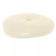 Perline irregolari rotonde da 13 mm in resina opaca - Ecrù x6