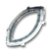 Castone PureCrystal 4227 navetta mm. 32x17 argento