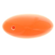 Perline piatte - quadrate arrotondate - resina opaca 16 mm - Arancione x5