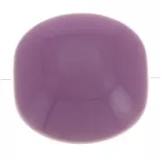 Porpora - Perline piatte - quadrate arrotondate - resina opaca 16 mm - Malva scuro x5 Perline piatte - quadrate arrotondate - resina opaca 16 mm - Malva scuro x5