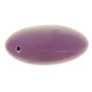 Perline piatte - quadrate arrotondate - resina opaca 16 mm - Malva scuro x5