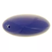 Perline piatte - quadrate arrotondate - resina opaca 16 mm - blu duro x5