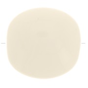 Perline piatte - quadrate arrotondate - resina opaca 16 mm - Ecrù x5|raw }}