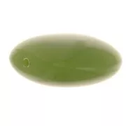 Perline piatte - quadrate arrotondate - resina opaca 16 mm - Khaki x5