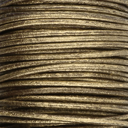 Cordoncino In Cuoio Bovino 2 Mm, Marrone Scuro, Lunghezza 100 Cm - Confezione Da 2 Pezzi Per Fai Da Te E Artigianato