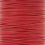 Cordoncino europeo in pelle 1 mm - Rosso x1m