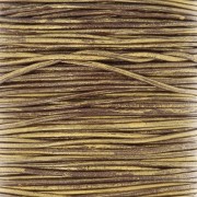 Cordone di cuoio europeo 1 mm - Bronzo x1m