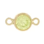 Distanziatore rotondo da 4,5 mm in ossido di zirconio - Lime - Gold filled