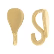 Gancio pendente goccia 7,5x3,5 mm - Placcato oro 3 micron x1