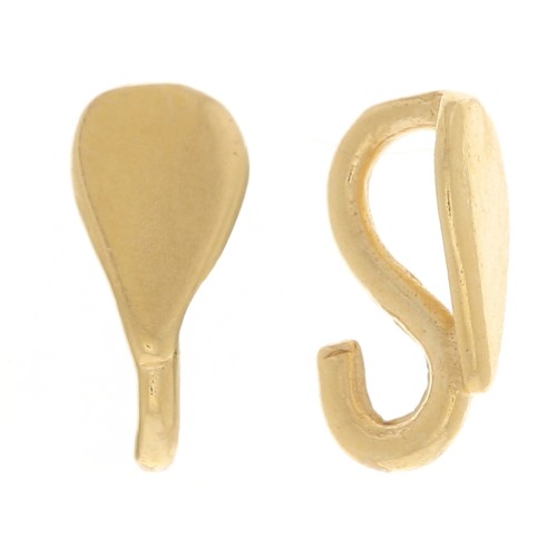 Gancio pendente goccia 7,5x3,5 mm - Placcato oro 3 micron x1