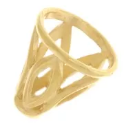 Perlina a cono traforato da 11 mm - Placcato oro 3 micron x1