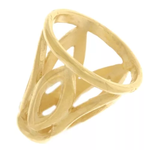 Perlina a cono traforato da 11 mm - Placcato oro 3 micron x1