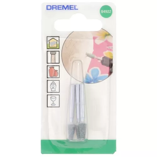 Mole abrasive in carburo di silicio 11x5 mm - Dremel - grana media x3