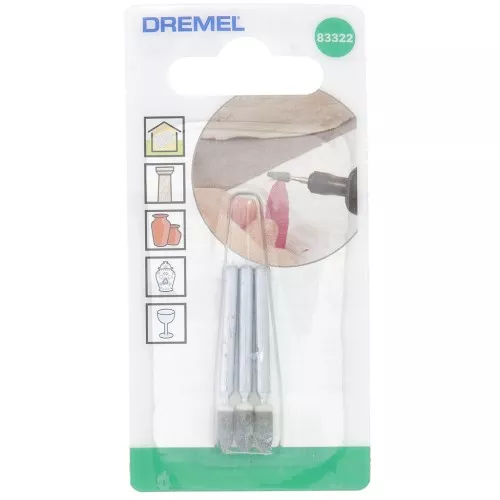 Mole abrasive in carburo di silicio 10x4 mm - Dremel - grana media x3
