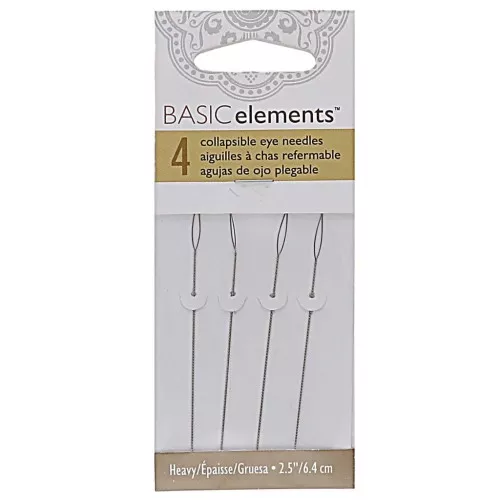 Aghi ad occhiello riformabili da 0,51 mm - Beadsmith x4