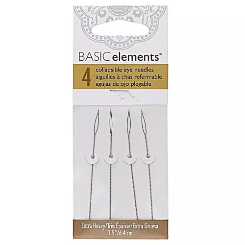 Aghi molto spessi con cruna riformabile 0,60 mm - Beadsmith x4