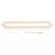 Uncinetto forma lunga per sciarpe