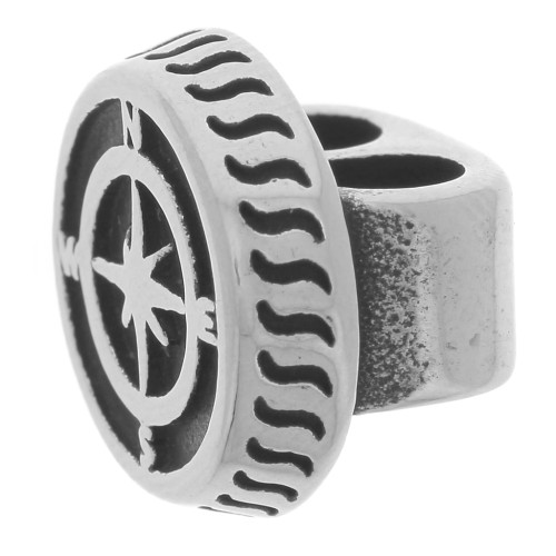 Passante doppia bussola 11x15 mm per puntali da 4,5 mm - acciaio inox 304L x1