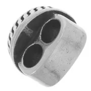 Passante doppia bussola 11x15 mm per puntali da 4,5 mm - acciaio inox 304L x1