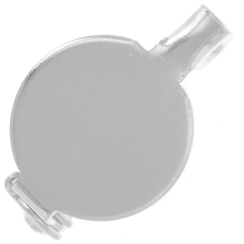 Supporto per mandrino con piastra di base piatta 13 mm - Argento x1