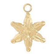 Ciondolo a stella in acciaio inossidabile 304L 10x7 mm Dorato x1|raw }}