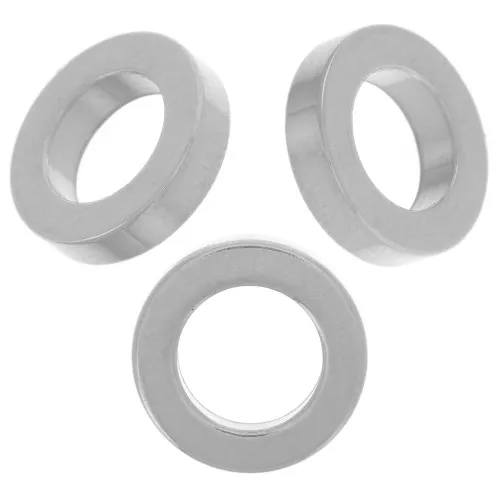 Perle di rondella Heishi - disco piatto - 10x2,5 mm - acciaio inox 304L x5