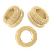Rondelle a foro largo 6,4x3 mm - acciaio inox 304 Gold x5