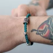 Perline a foro largo 10x5 mm - Acciaio inossidabile 304L Dorato x5