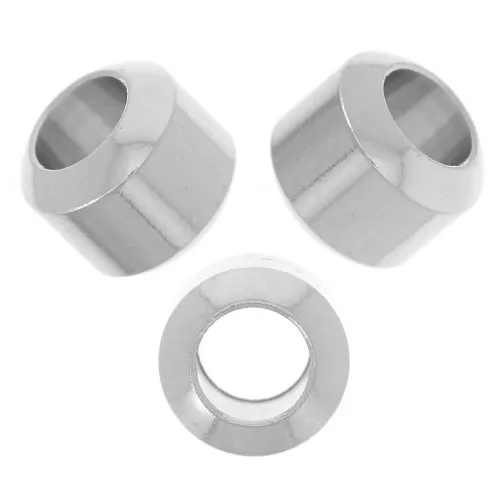 Perle di tubo - 6x5 mm - acciaio inox 304L x5