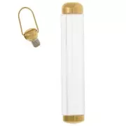 Pendente a tubo svitabile 45x8 mm - Acciaio inossidabile 304L dorato x1