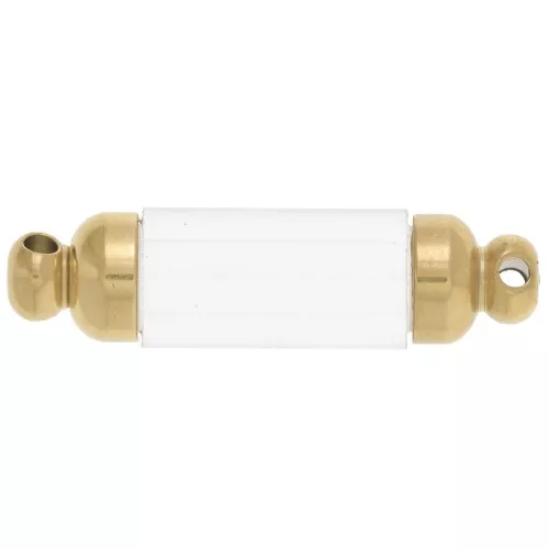 Distanziatore tubo svitabile 30x8 mm - acciaio inox 304L dorato x1