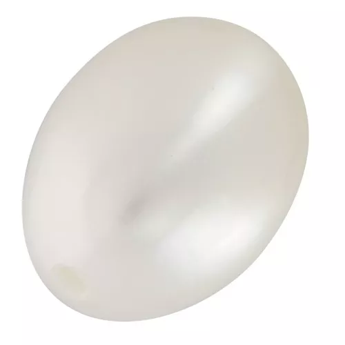 Perle d'acqua dolce semiperforate olive 9x7 mm - Grado AAA - Bianco x2