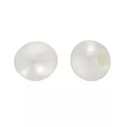 Perle rotonde semiperlate d'acqua dolce 2 mm - Grado AA+ - Bianco x2