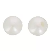 Perle rotonde semiperlate d'acqua dolce 3 mm - Grado AA+ - Bianco x2