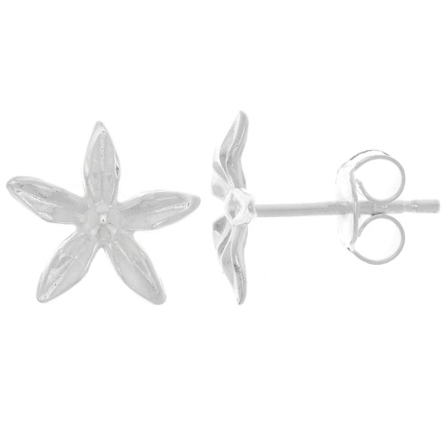 Orecchini a fiore 10 mm - Argento 925 x2