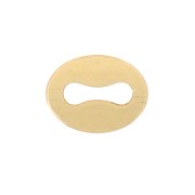 Chiusure ovali 5,5x4 mm - Gold filled (oro laminato) x10