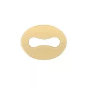 Chiusure ovali 5,5x4 mm - Gold filled (oro laminato) x10