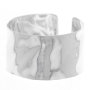 Anello grande regolabile martellato - Misura 56-62 - Argento 925 x1|raw }}