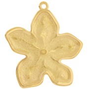 Pendente a forma di fiore 41x37 mm - Dorato con oro fino x1
