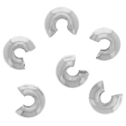 Coprischiaccini 5 mm Argento x50