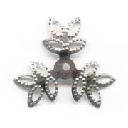 Coppette fogliami argentato x10