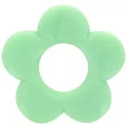 Verde - Pendentif fleur 21 mm en résine opaque - Marbré Vert jade x1 Pendentif fleur 21 mm en résine opaque - Marbré Vert jade x1